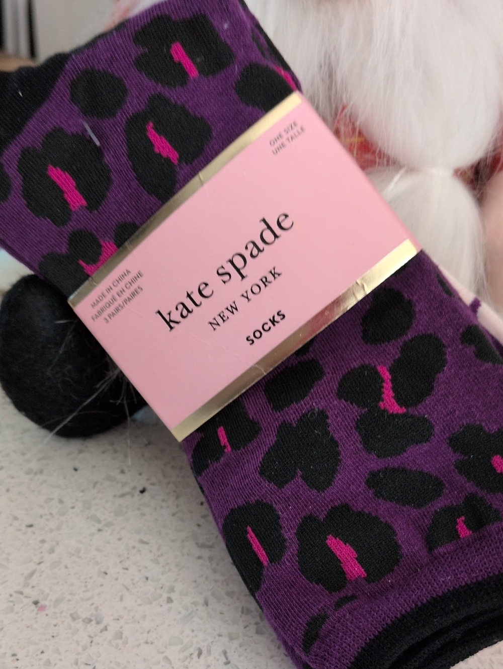 kate spade Long  Printed Socks Nice For Gift One Size Fits All